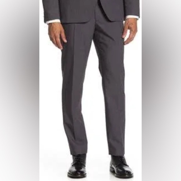 Savile Row Brixton Elegant Charcoal Men's Dress Pants Size 36W 34L - Picture 8 of 10